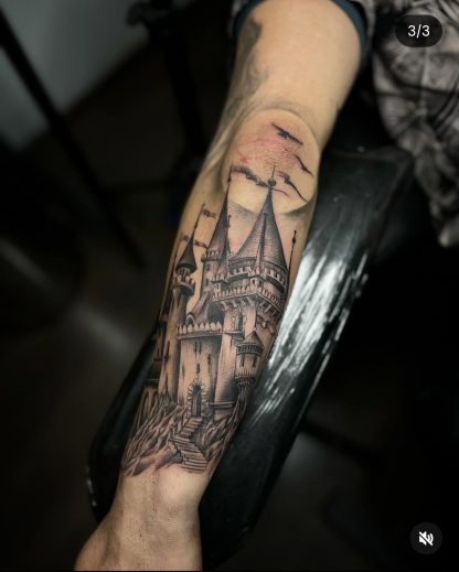 Tatuaje 10×10 – Estilo Black & Grey - Imagen 2