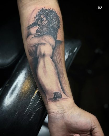 Tatuaje 10×10 – Estilo Black & Grey - Imagen 4